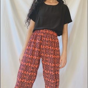 Pink and Black Pants